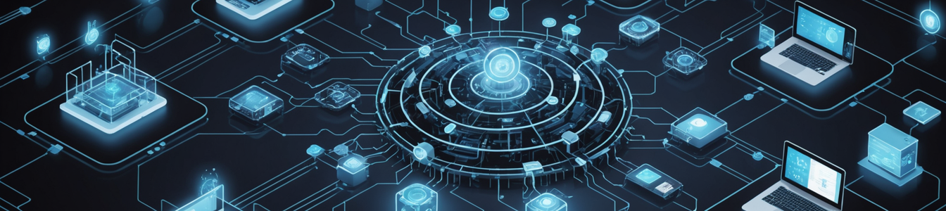 Imagen generada por IA para: Los defensores silenciosos: cómo la seguridad embebida y protocolos protegen los ecosistemas IoT