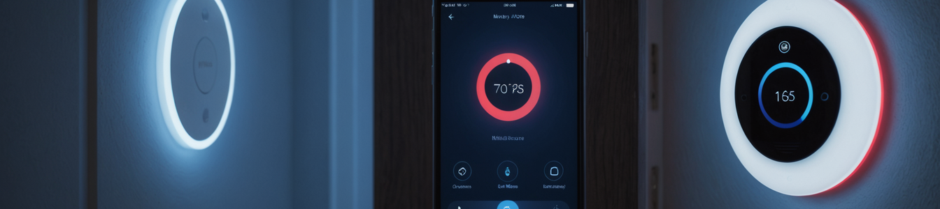 Imagen generada por IA para: Enfrentamiento en seguridad del hogar: Innovación de Philips Hue vs riesgos de cerraduras inteligentes
