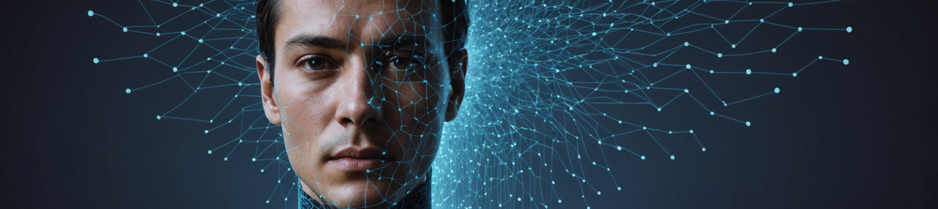 Imagen generada por IA para: Crisis de identidad digital: clones de IA y biometría transforman la seguridad