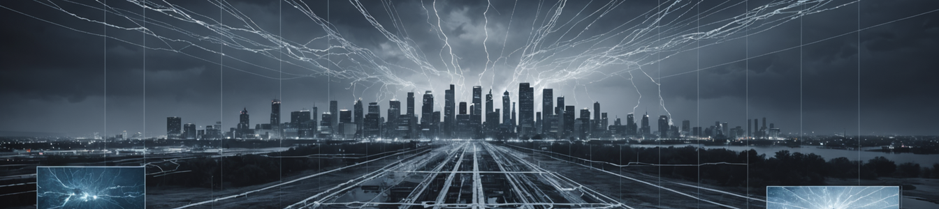 Imagen generada por IA para: Desastres climáticos y ciberamenazas: la tormenta perfecta para infraestructuras críticas