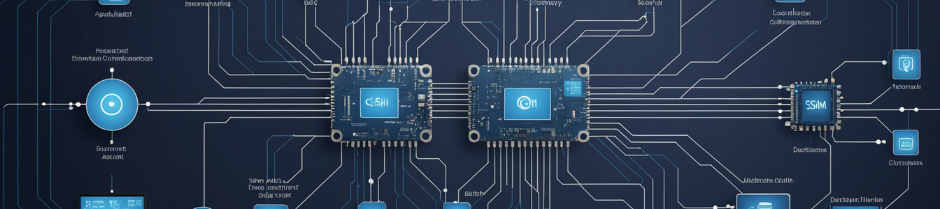 Imagen generada por IA para: Revolución eSIM: Transformando la Seguridad IoT en Infraestructuras Críticas