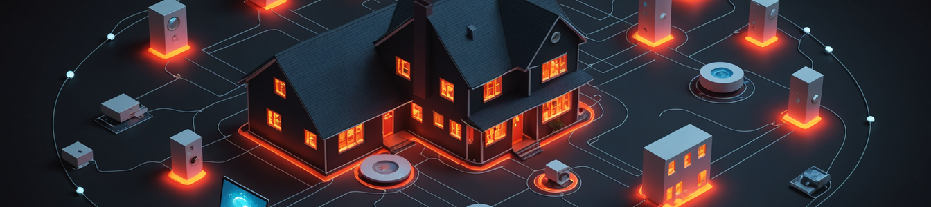Imagen generada por IA para: Seguridad en Hogares Inteligentes DIY: Cuando los Centros IoT Personalizados se Convierten en Amenazas
