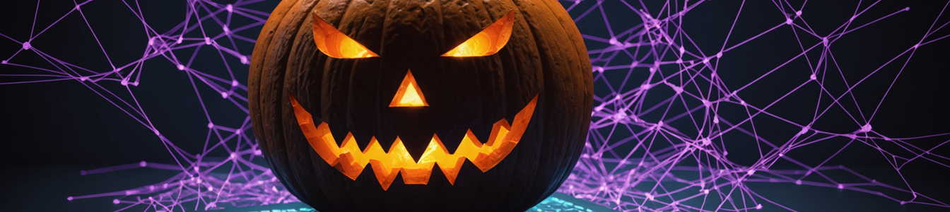 Imagen generada por IA para: Amenazas cibernéticas de Halloween: 63% del spam temático contiene malware