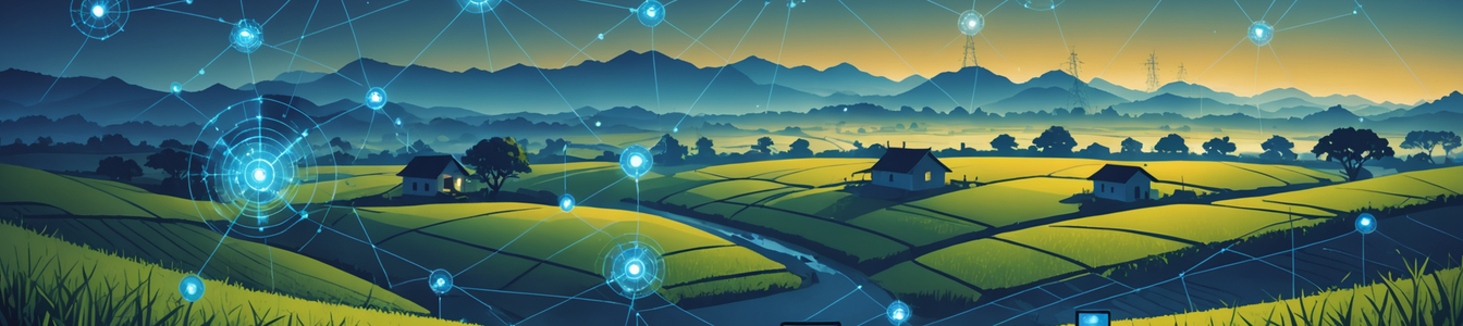 Imagen generada por IA para: El Boom Digital Rural de India Genera Crisis de Ciberseguridad