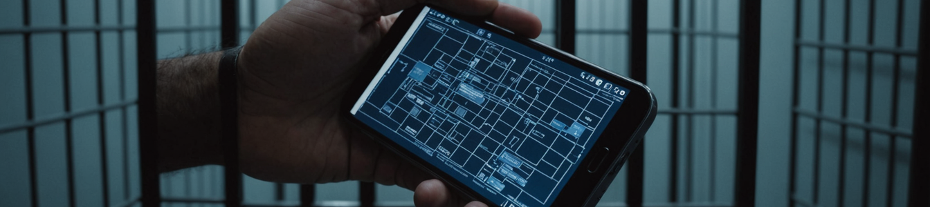 Imagen generada por IA para: Crisis de Seguridad Penitenciaria: Cómo los Smartphones Ilegales Facilitan Redes Criminales