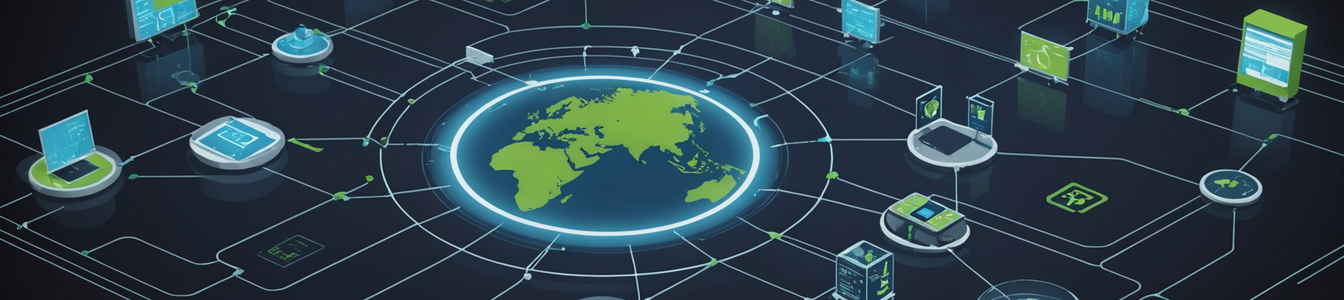Imagen generada por IA para: La Revolución Digital en el Cumplimiento Ambiental Global