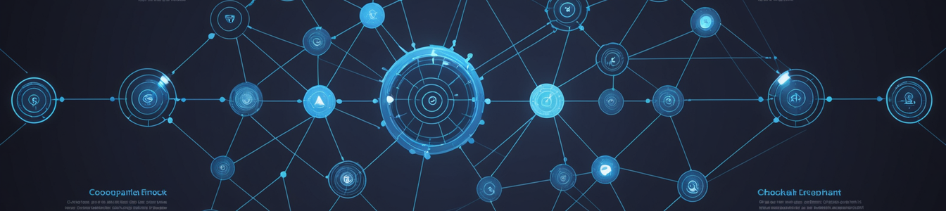 Imagen generada por IA para: La guerra por la incorporación a blockchain: IA y plataformas unificadas contra la fricción en Web3