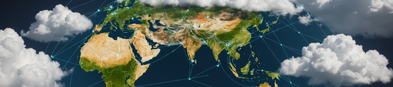 Imagen generada por IA para: La apuesta de AWS de $7.000M en India frente al impulso europeo por la nube soberana