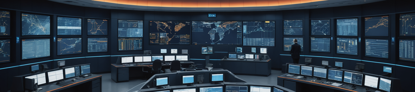 Imagen generada por IA para: Aeropuertos refuerzan defensas ciberfísicas con SOCs integrados y seguridad dedicada