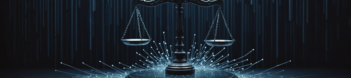 Imagen generada por IA para: La IA Judicial en la Mira: Crece el Escrutinio Legal por el Uso de Algoritmos en los Tribunales