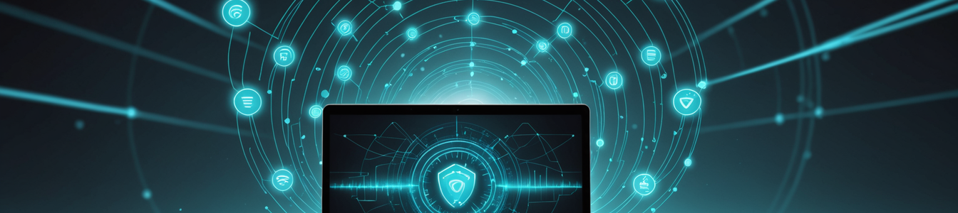 Imagen generada por IA para: Más Allá de las Fronteras: Cómo las VPN se Volvieron Esenciales para la Seguridad del Nómada Digital