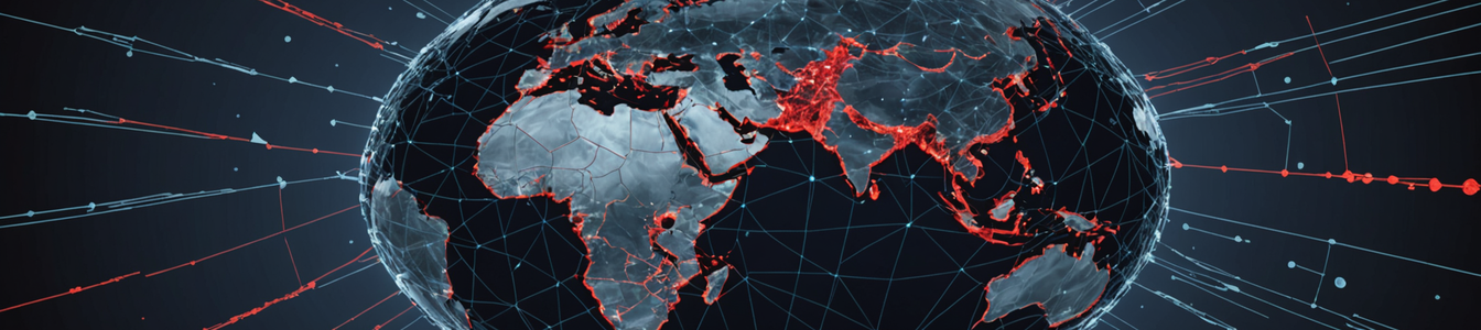 Imagen generada por IA para: Latigazo del alto el fuego: Los sistemas digitales luchan con los cambios geopolíticos