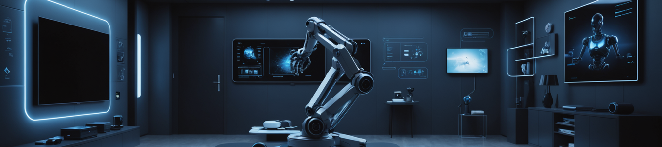Imagen generada por IA para: El Nuevo Cerebro del Hogar Inteligente: Agentes de IA, Brazos Robóticos y la Paradoja de la Privacidad