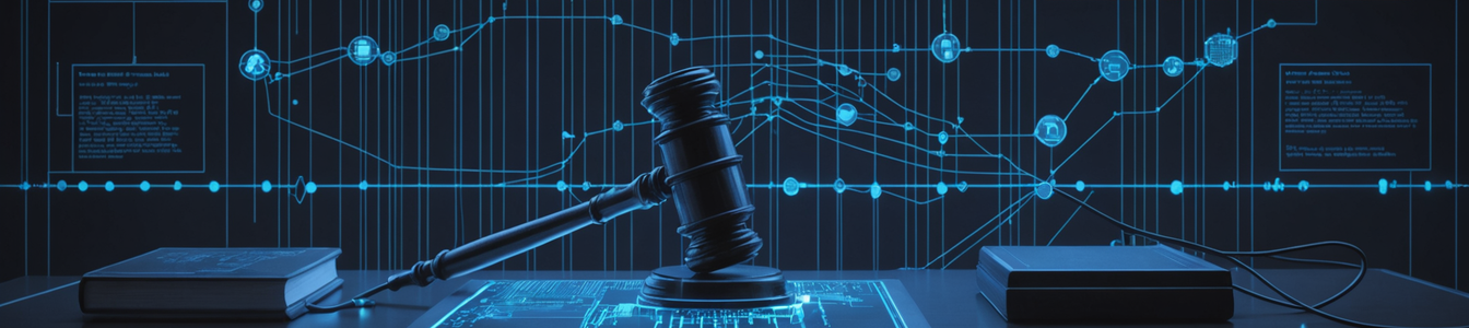 Imagen generada por IA para: Tribunales como Auditores Cibernéticos: El Ascenso de la Ejecución Judicial en el Cumplimiento Tecnológico