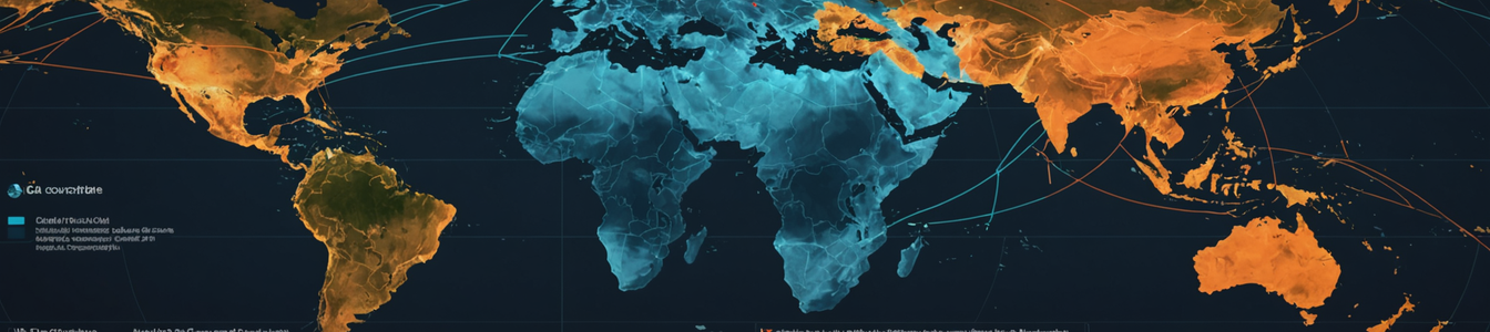 Imagen generada por IA para: Tensiones geopolíticas desencadenan oleadas de ciberseguridad global: Industrias griegas en alerta máxima