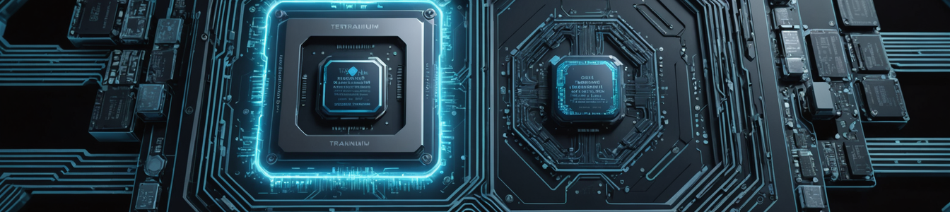 Imagen generada por IA para: El chip Trainium de Amazon: Redefiniendo la economía y seguridad de la nube de IA