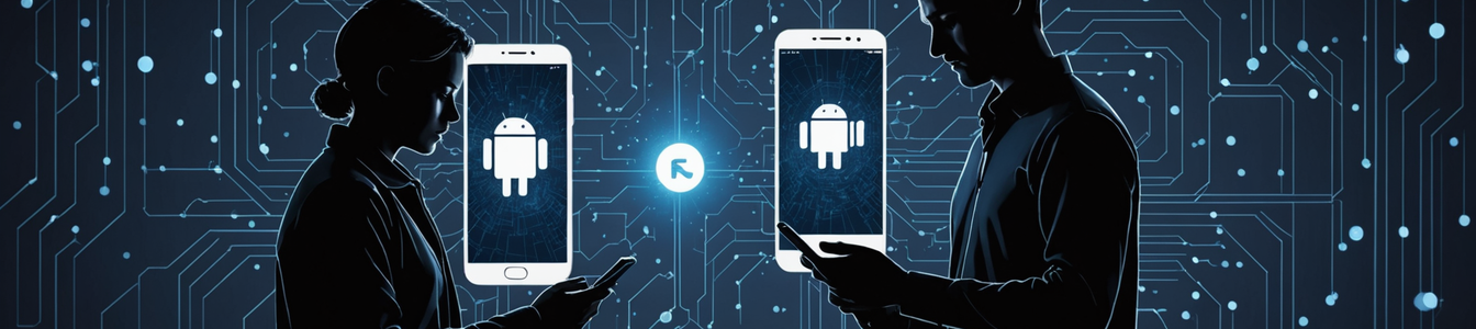 Imagen generada por IA para: Guerras de Compartición de Archivos: Riesgos de Seguridad en la Convergencia Android-iOS